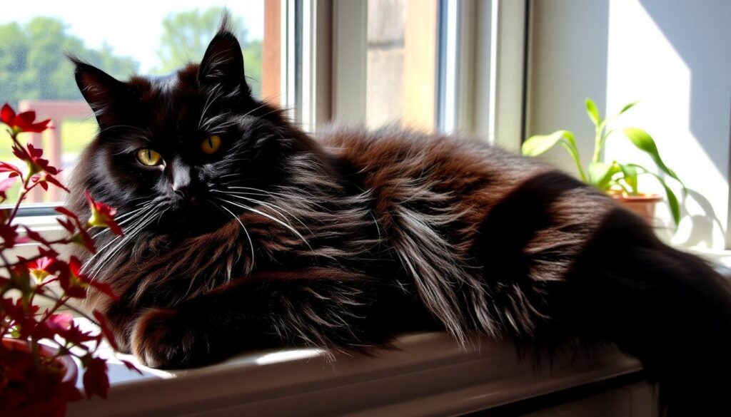 Maine Coon, one of the largest black cat breeds